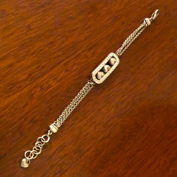 Brighton SLIDING HEARTS retired bracelet Swarovski crystals - Picture 4 of 12